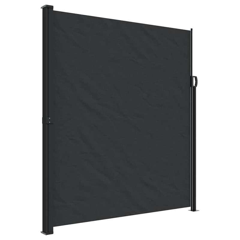 vidaXL Σκίαστρο Πλαϊνό Συρόμενο Μαύρο 220 x 500 εκ.
