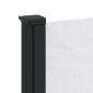 vidaXL Σκίαστρο Πλαϊνό Συρόμενο Λευκό 120 x 600 εκ.