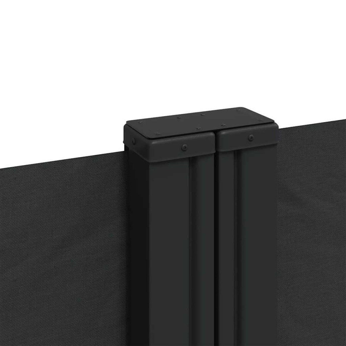 vidaXL Σκίαστρο Πλαϊνό Συρόμενο Μαύρο 120 x 600 εκ.