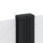 vidaXL Σκίαστρο Πλαϊνό Συρόμενο Λευκό 120 x 600 εκ.