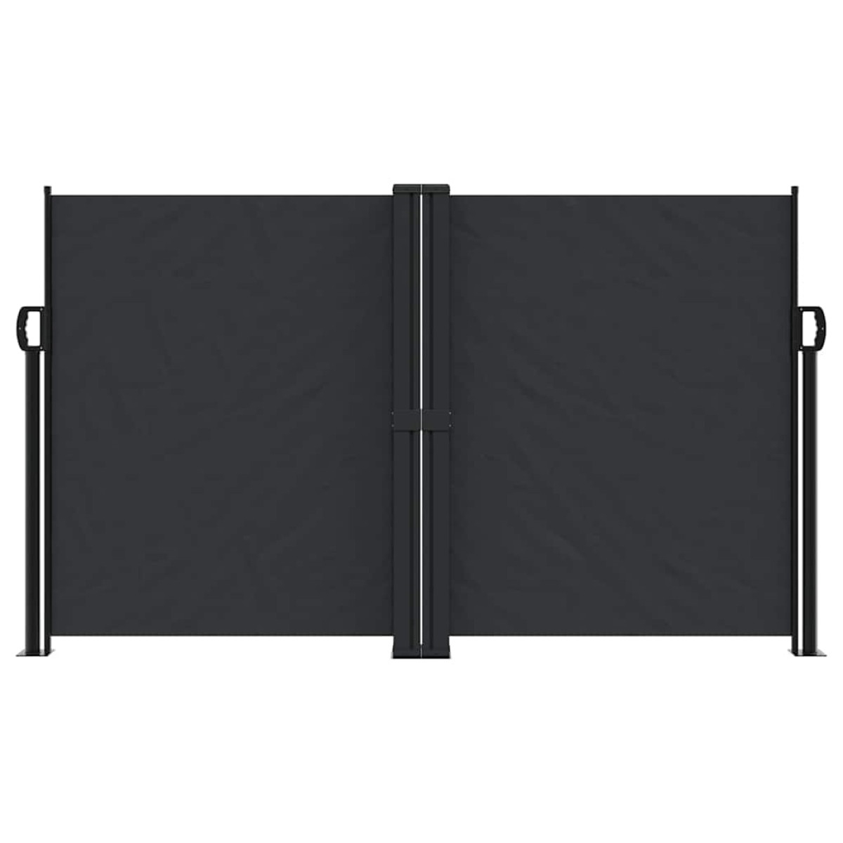 vidaXL Σκίαστρο Πλαϊνό Συρόμενο Μαύρο 140 x 600 εκ.