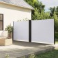 vidaXL Σκίαστρο Πλαϊνό Συρόμενο Λευκό 160 x 600 εκ.