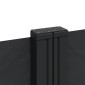 vidaXL Σκίαστρο Πλαϊνό Συρόμενο Μαύρο 180 x 1000 εκ.