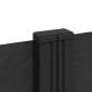 vidaXL Σκίαστρο Πλαϊνό Συρόμενο Μαύρο 120 x 1200 εκ.