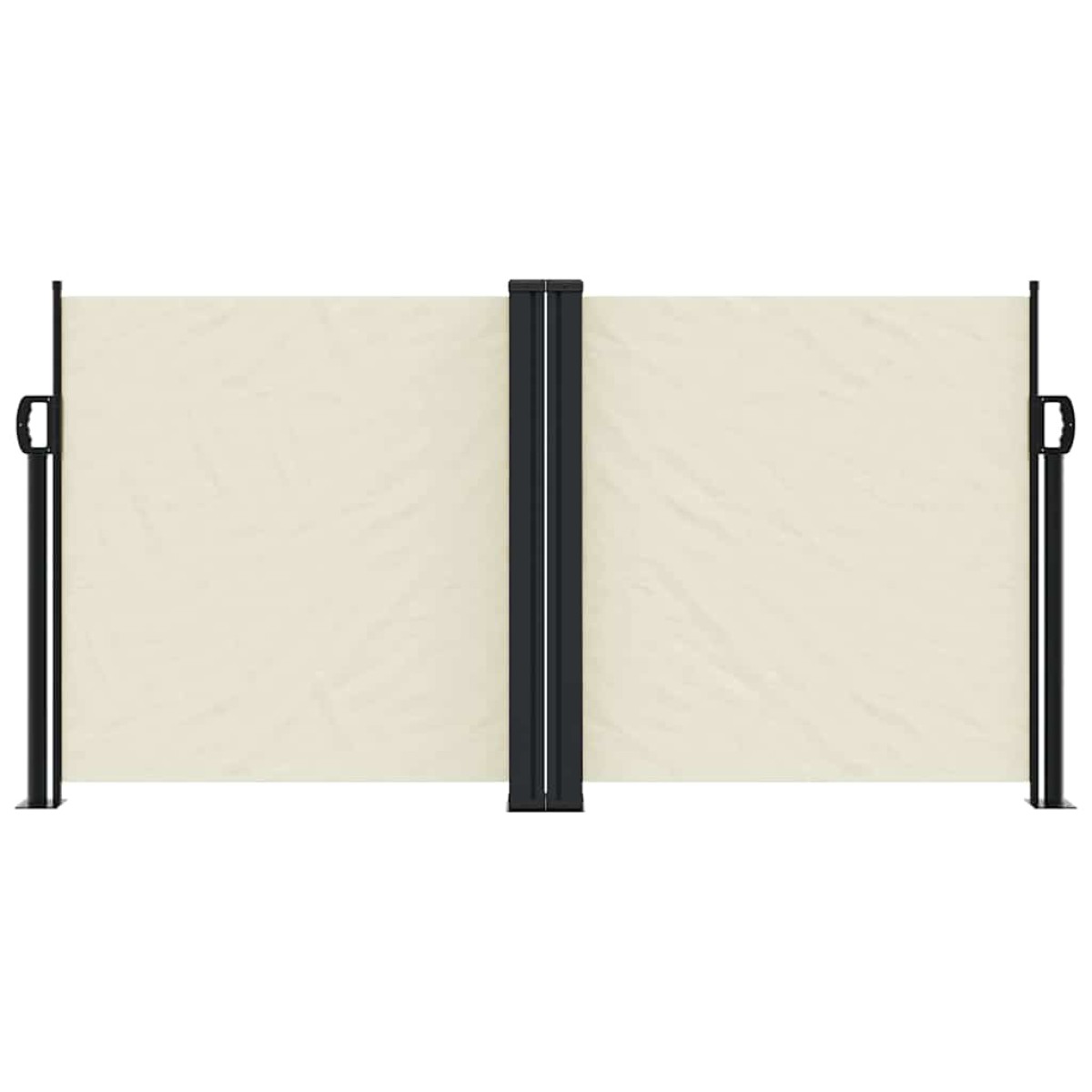 vidaXL Σκίαστρο Πλαϊνό Συρόμενο Κρεμ 120 x 1200 εκ.
