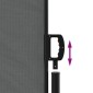 vidaXL Σκίαστρο Πλαϊνό Συρόμενο Ανθρακί 140 x 1200 εκ.