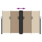 vidaXL Σκίαστρο Πλαϊνό Συρόμενο Taupe 140 x 1200 εκ.