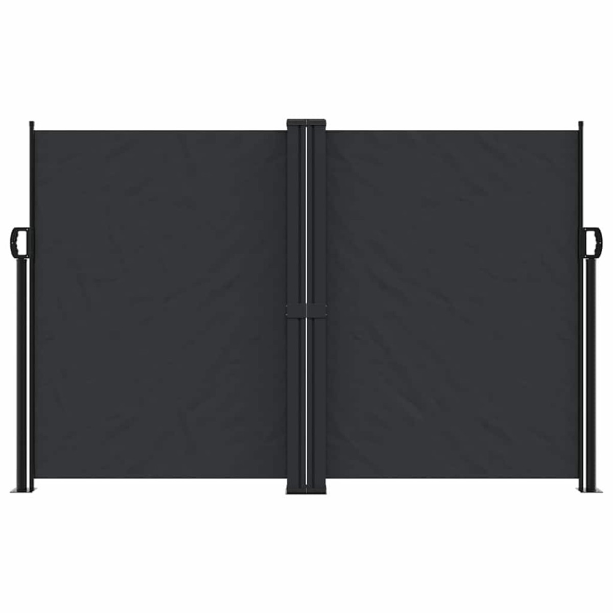 vidaXL Σκίαστρο Πλαϊνό Συρόμενο Μαύρο 160 x 1200 εκ.