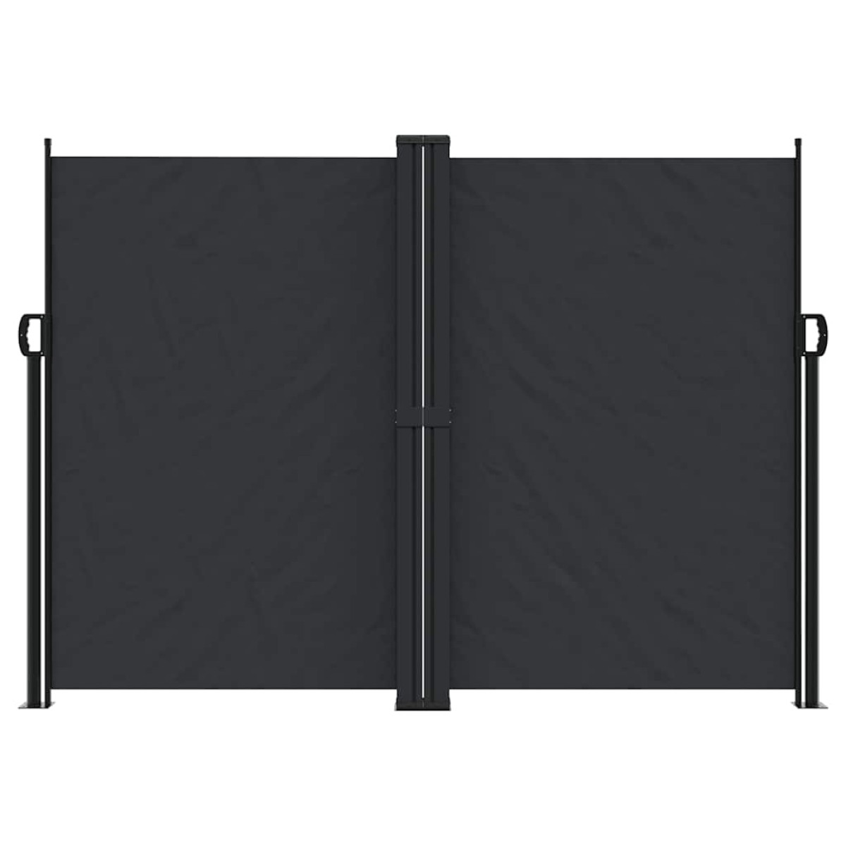 vidaXL Σκίαστρο Πλαϊνό Συρόμενο Μαύρο 180 x 1200 εκ.