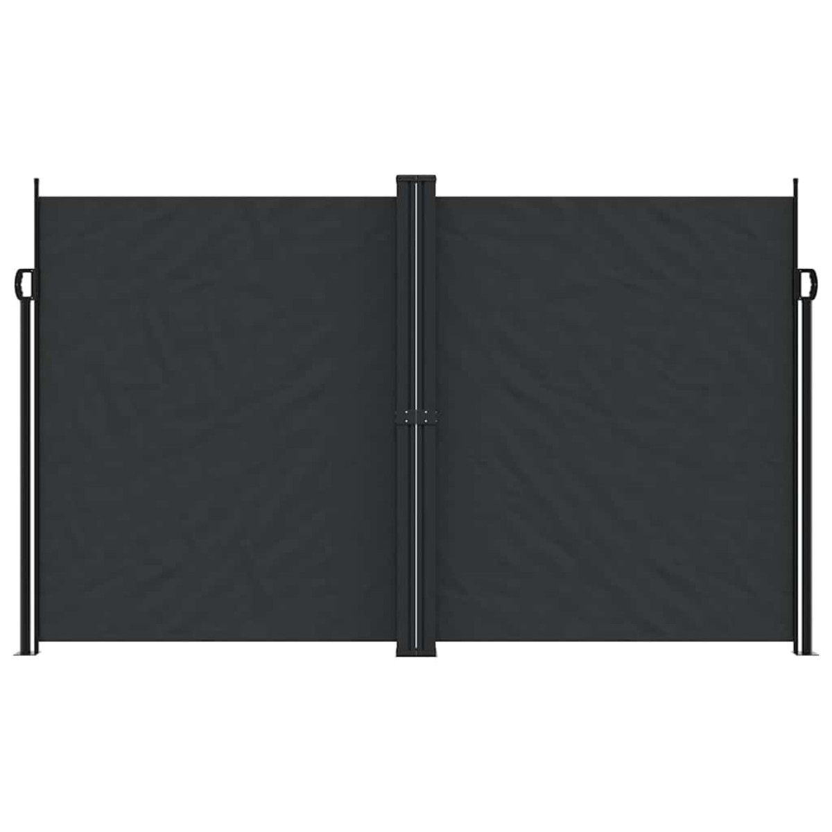 vidaXL Σκίαστρο Πλαϊνό Συρόμενο Μαύρο 200 x 1200 εκ.