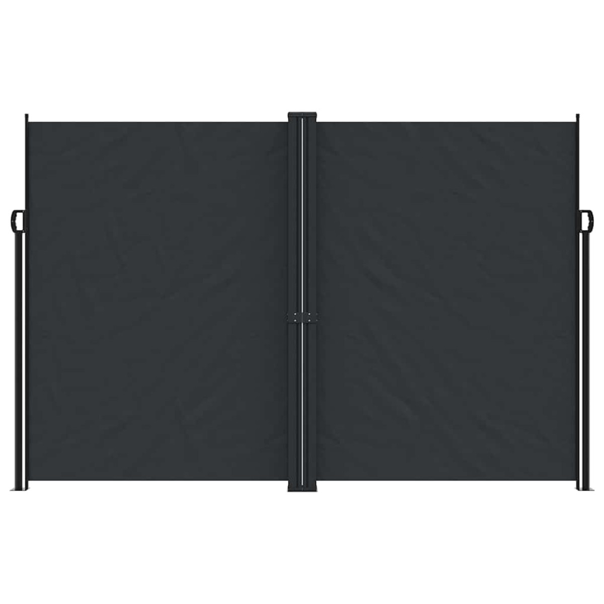 vidaXL Σκίαστρο Πλαϊνό Συρόμενο Μαύρο 220 x 1200 εκ.