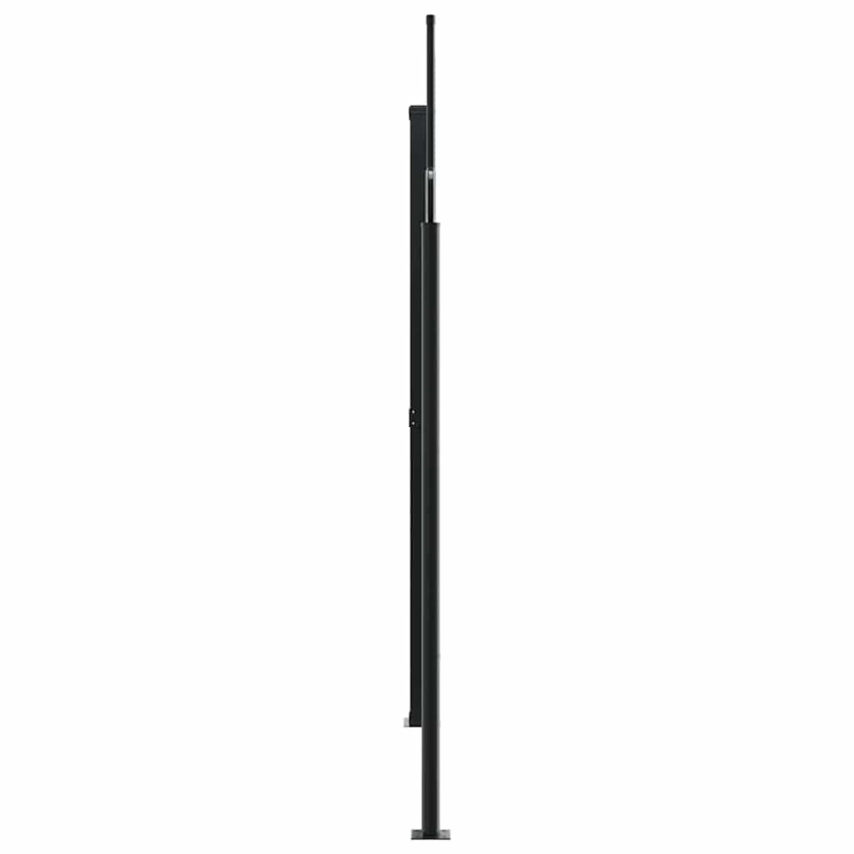 vidaXL Σκίαστρο Πλαϊνό Συρόμενο Μαύρο 220 x 1200 εκ.