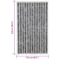 vidaXL Σήτα Εντόμων Γκρι & Μαύρη 118x220 εκ. από Σενίλ