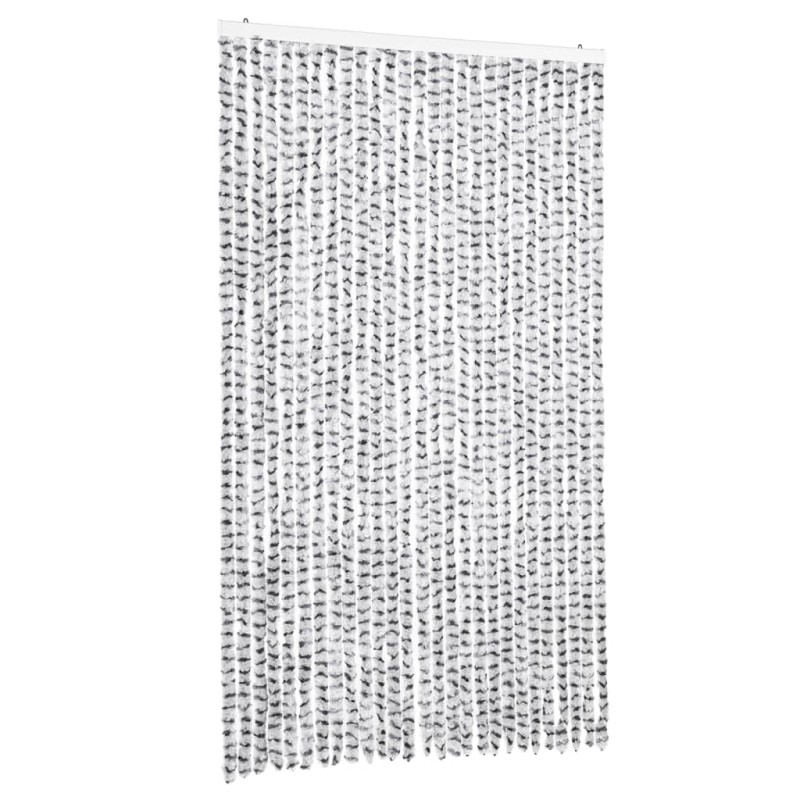 vidaXL Σήτα Εντόμων Ανοιχτό Γκρι / Σκούρο Γκρι 118x220 εκ. από Σενίλ