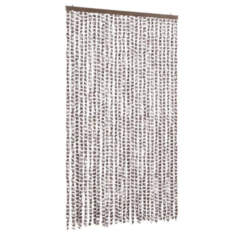 vidaXL Σήτα Εντόμων Taupe / Λευκό 118x220 εκ. από Σενίλ