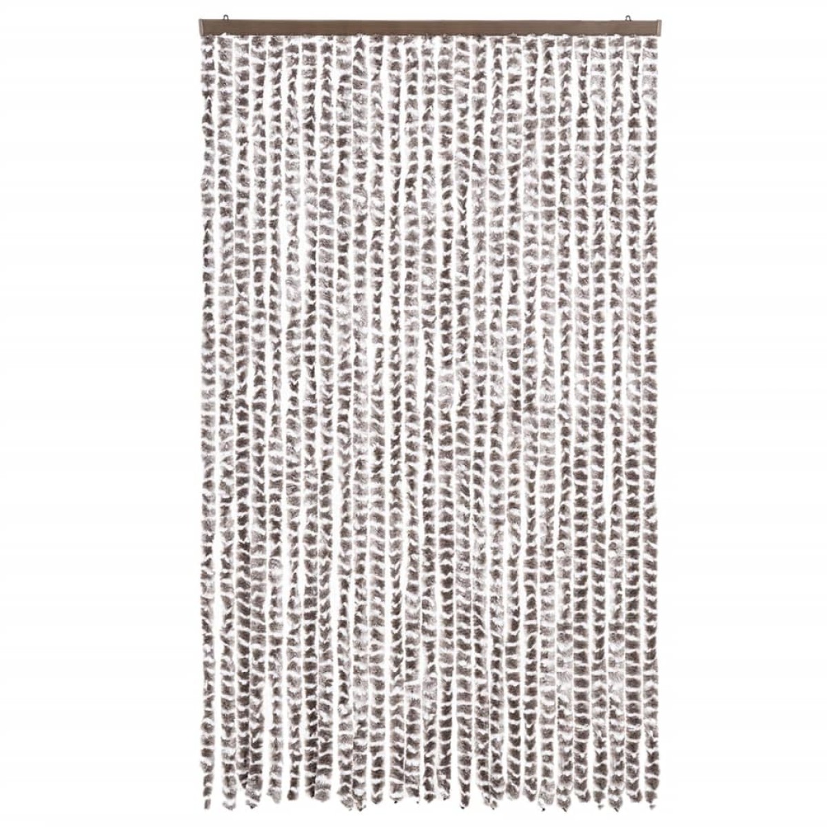 vidaXL Σήτα Εντόμων Taupe / Λευκό 118x220 εκ. από Σενίλ