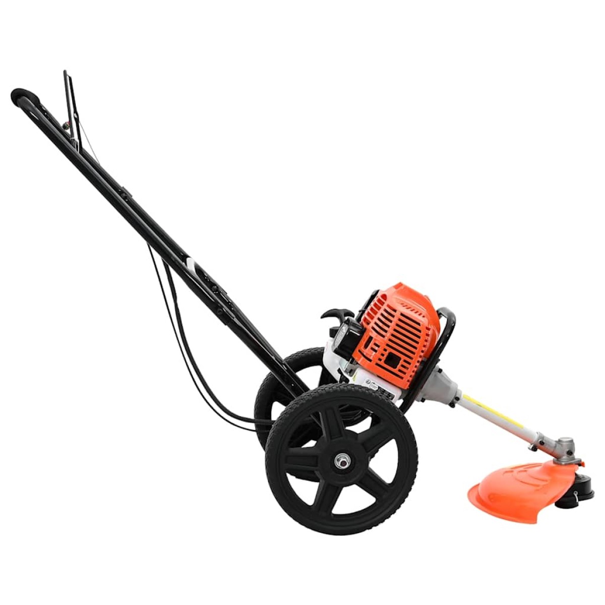 vidaXL Θαμνοκοπτικό με Ρόδες Πορτοκαλί 52 cc 1,45 kW
