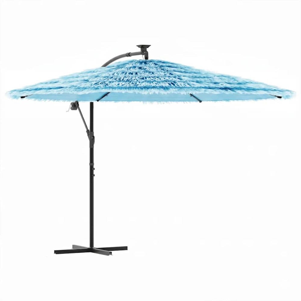 vidaXL Ομπρέλα Κήπου Μπλε 269x269x235 εκ. με Ατσάλινο Ιστό