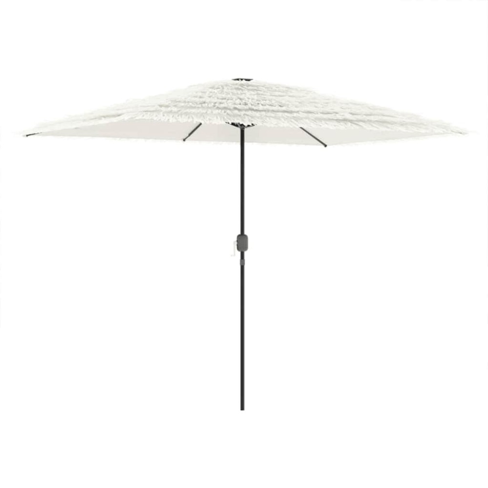 vidaXL Ομπρέλα Κήπου με Ατσάλινο Ιστό Λευκή 300x200x250 εκ.