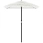 vidaXL Ομπρέλα Κήπου με Ατσάλινο Ιστό Λευκή 300x200x250 εκ.