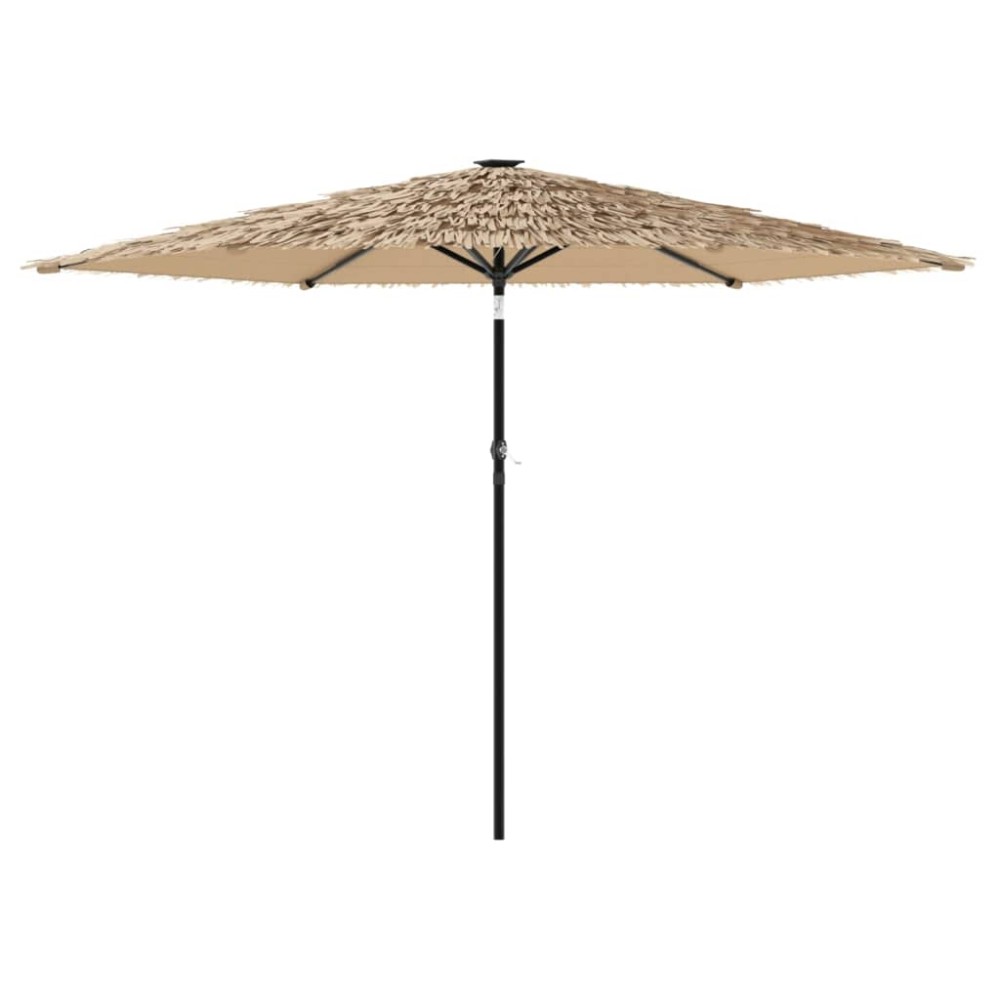 vidaXL Ομπρέλα Κήπου με Ατσάλινο Ιστό Καφέ 288x288x225 εκ.