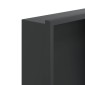 vidaXL Εσοχή Ντους Βουρστ. Μαύρο Ματ 32x32x9 εκ. Αν. Ατσάλι