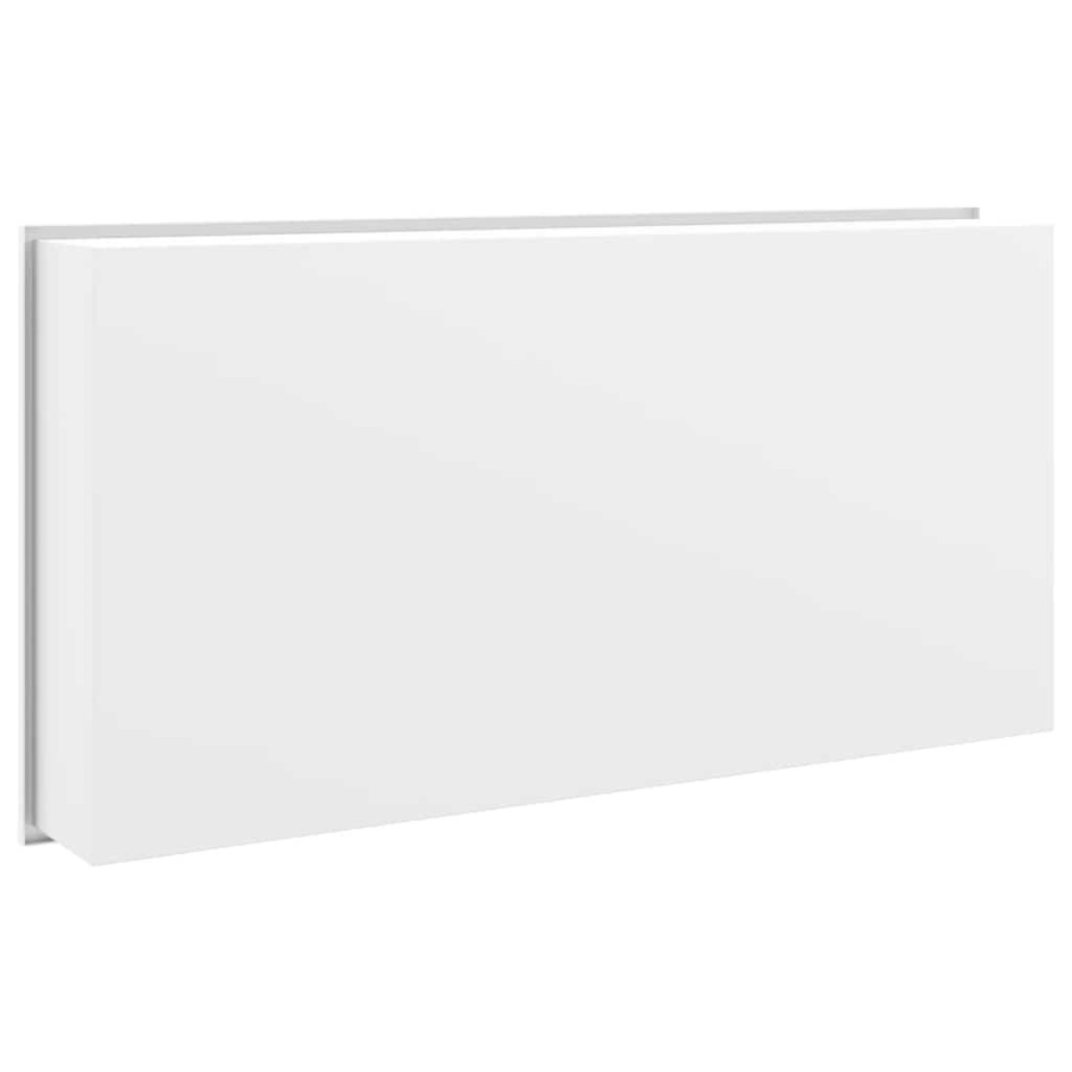 vidaXL Εσοχή Ντους Βουρστ. Λευκό Ματ 62x32x9 εκ. Αν. Ατσάλι