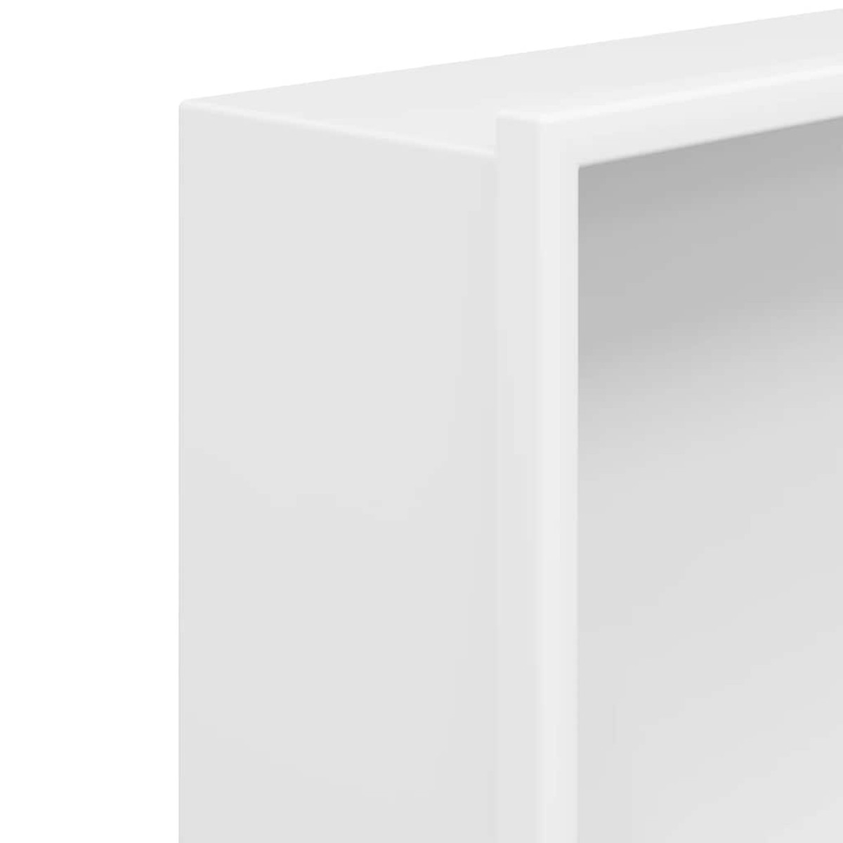 vidaXL Εσοχή Ντους Βουρστ. Λευκό Ματ 62x32x9 εκ. Αν. Ατσάλι