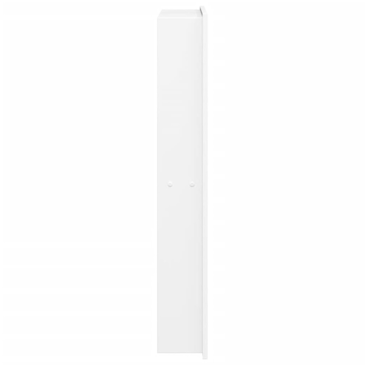 vidaXL Εσοχή Ντους Βουρστ. Λευκό Ματ 32x62x9 εκ. Αν. Ατσάλι