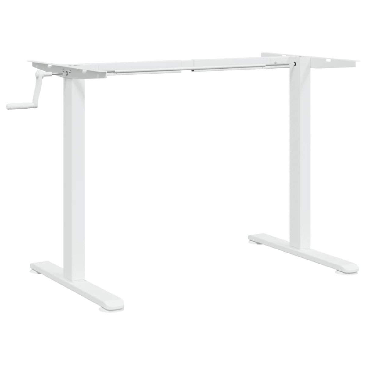 vidaXL Σκελετός Όρθιου Γραφείου Λευκός (94-135)x60x(70-114) εκ. Ατσάλι
