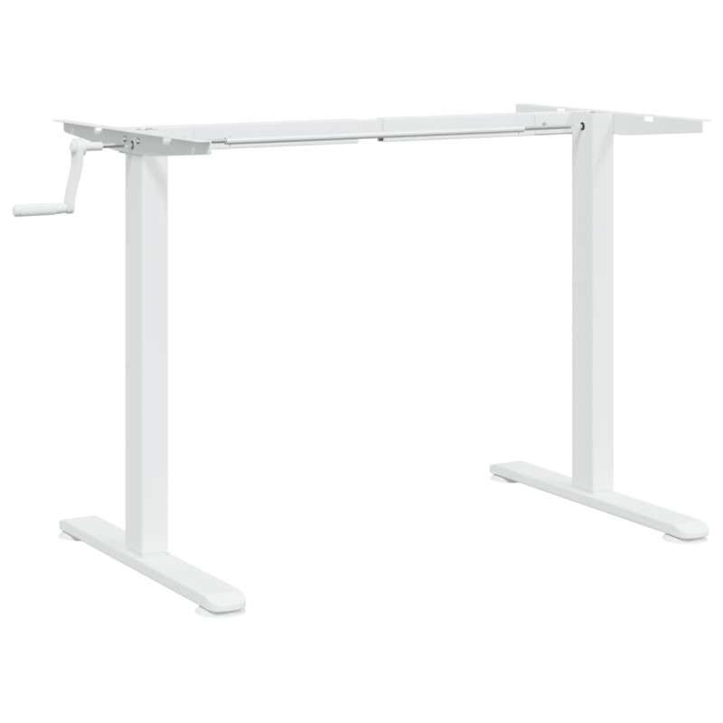 vidaXL Σκελετός Όρθιου Γραφείου Λευκός (94-135)x60x(70-114) εκ. Ατσάλι
