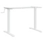 vidaXL Σκελετός Όρθιου Γραφείου Λευκός (94-135)x60x(70-114) εκ. Ατσάλι