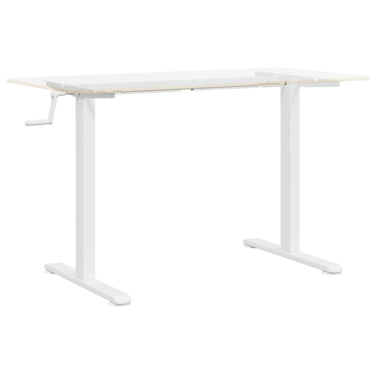 vidaXL Σκελετός Όρθιου Γραφείου Λευκός (94-135)x60x(70-114) εκ. Ατσάλι