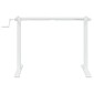 vidaXL Σκελετός Όρθιου Γραφείου Λευκός (94-135)x60x(70-114) εκ. Ατσάλι