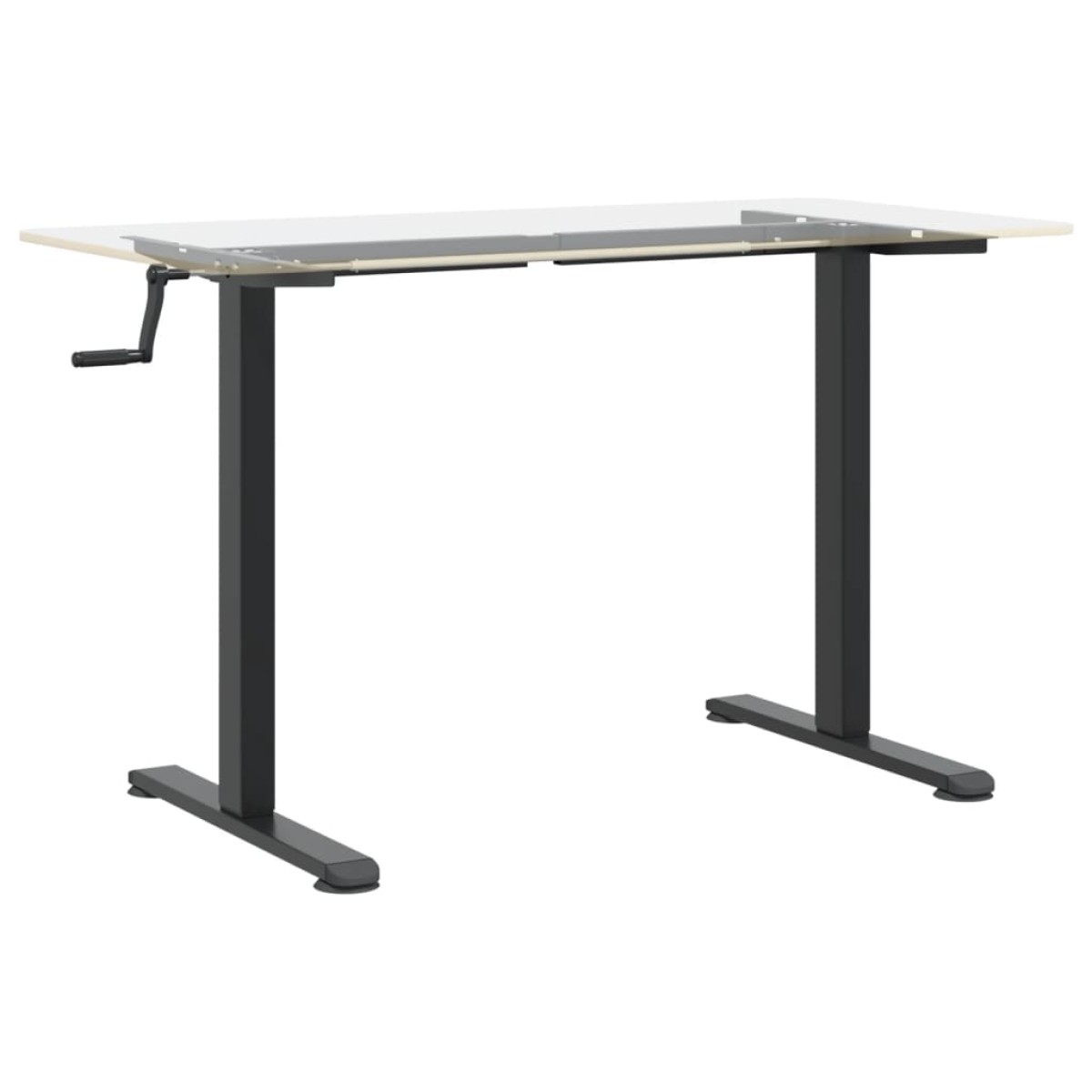 vidaXL Σκελετός Όρθιου Γραφείου Μαύρος (94-135)x60x(70-114) εκ. Ατσάλι
