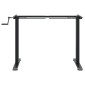 vidaXL Σκελετός Όρθιου Γραφείου Μαύρος (94-135)x60x(70-114) εκ. Ατσάλι