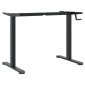 vidaXL Σκελετός Όρθιου Γραφείου Μαύρος (94-135)x60x(70-114) εκ. Ατσάλι