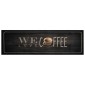 vidaXL Χαλί Κουζίνας Πλενόμενο Επιγραφή Coffee 45x150 εκ. Βελούδο