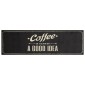 vidaXL Χαλί Κουζίνας Πλενόμενο Επιγραφή Coffee 45x150 εκ. Βελούδο