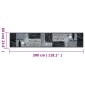 vidaXL Χαλί Κουζίνας Πλενόμενο Γκρι Επιγραφή Wine 60x300 εκ. Βελούδο