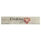 vidaXL Χαλί Κουζίνας Πλενόμενο Επιγρ. Cooking Γκρι 60x300 εκ. Βελούδο