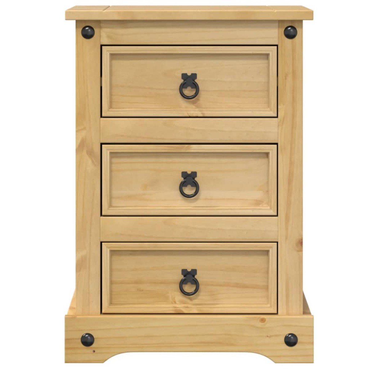 vidaXL Κομοδίνο Corona 45x35x64 εκ. από Μασίφ Ξύλο Πεύκου