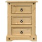 vidaXL Κομοδίνο Corona 53x39x66 εκ. από Μασίφ Ξύλο Πεύκου