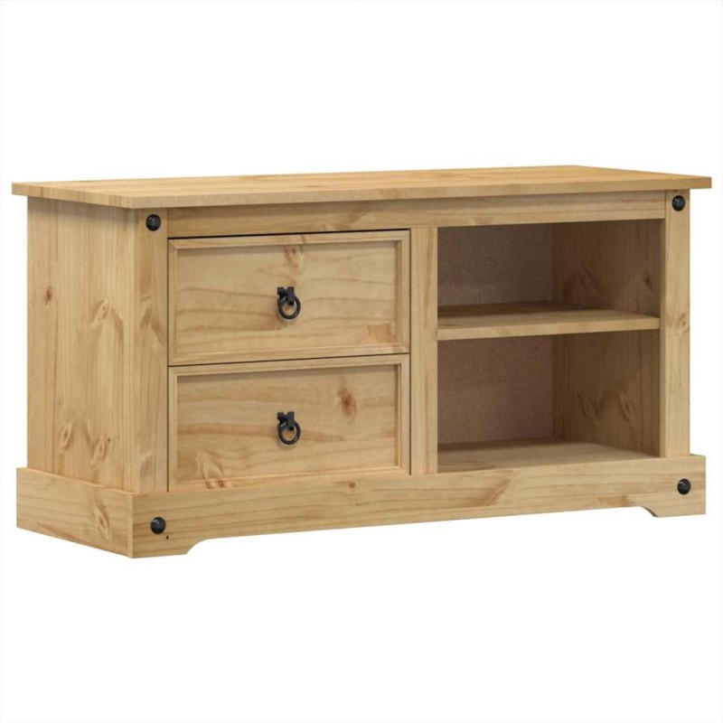 vidaXL Έπιπλο Τηλεόρασης Corona 100x40x52 εκ. από Μασίφ Ξύλο Πεύκου