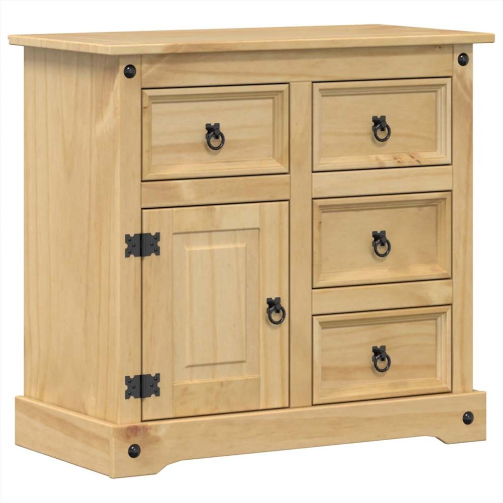 vidaXL Ντουλάπι Corona 80 x 40 x 75 εκ. από Μασίφ Ξύλο Πεύκου