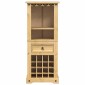 vidaXL Ραφιέρα Κρασιών Corona 56x35x134,5 εκ. από Μασίφ Ξύλο Πεύκου