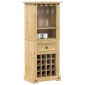 vidaXL Ραφιέρα Κρασιών Corona 56x35x134,5 εκ. από Μασίφ Ξύλο Πεύκου