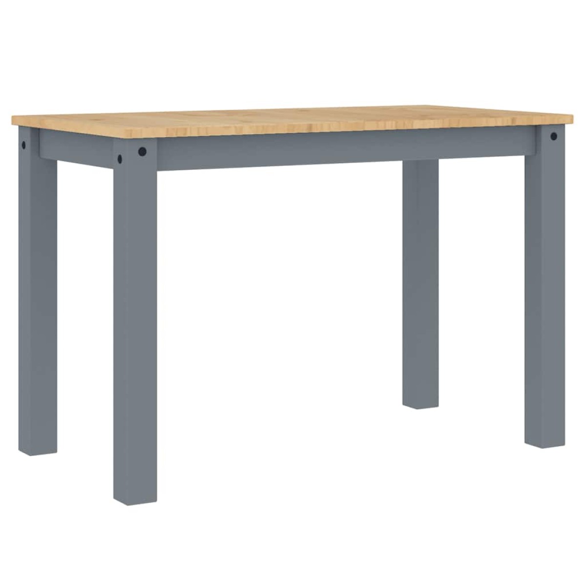 vidaXL Τραπεζαρία PANAMA Γκρι 112 x 60 x 75 εκ. από Μασίφ Ξύλο Πεύκου