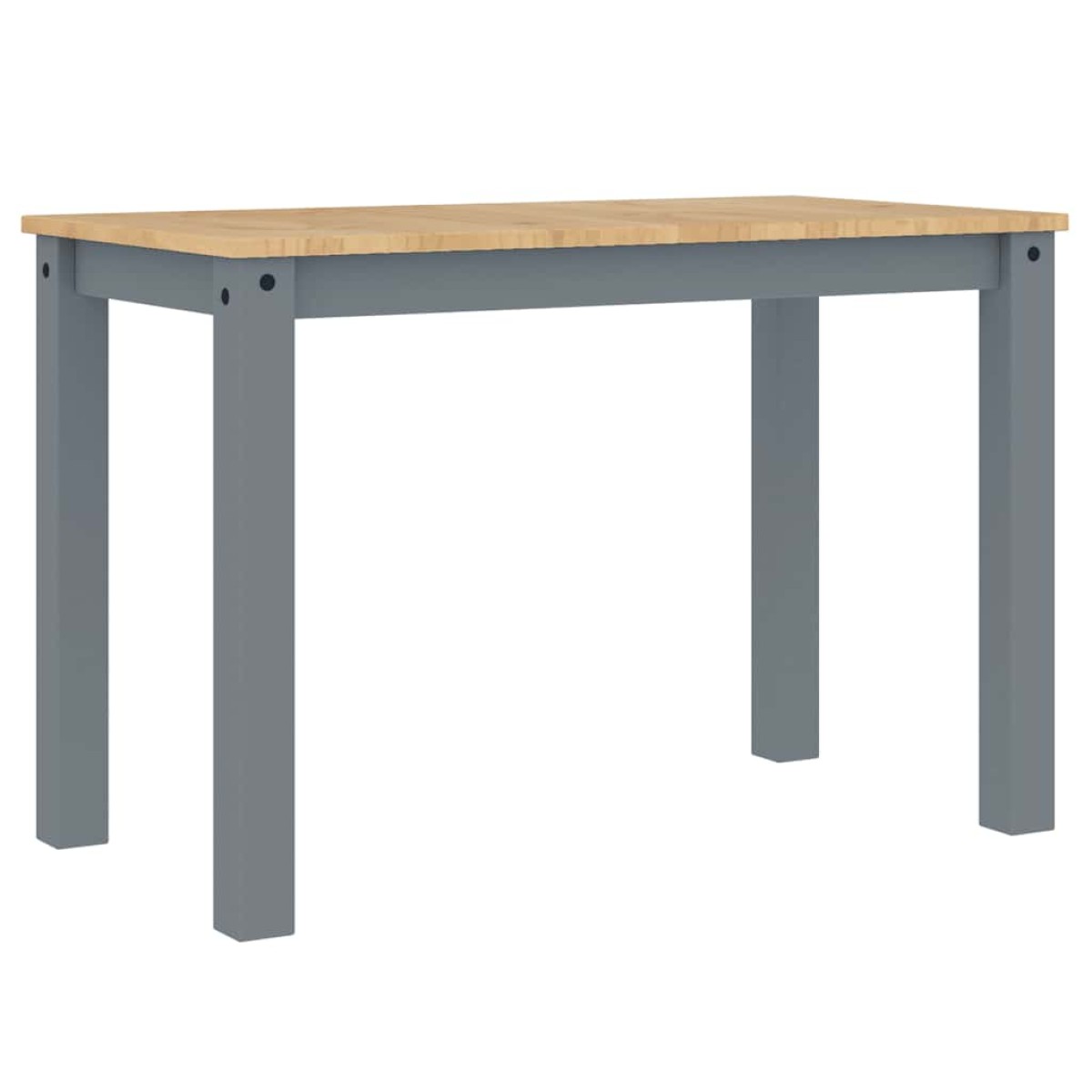 vidaXL Τραπεζαρία PANAMA Γκρι 112 x 60 x 75 εκ. από Μασίφ Ξύλο Πεύκου