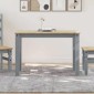 vidaXL Τραπεζαρία PANAMA Γκρι 112 x 60 x 75 εκ. από Μασίφ Ξύλο Πεύκου